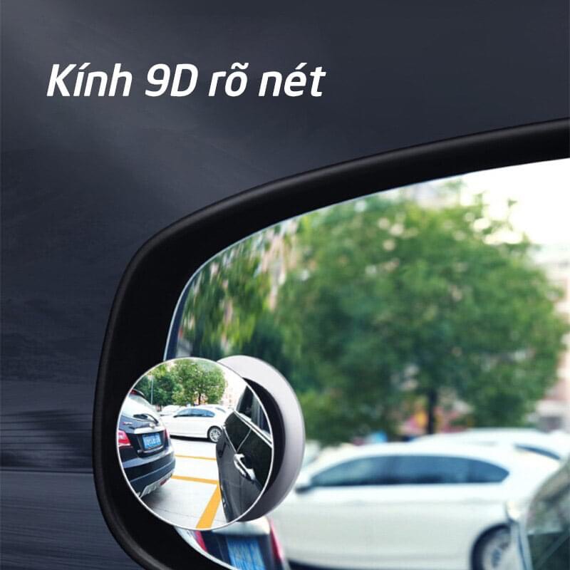 Gương Cầu Lồi gắn gương chiếu hậu ô tô , xóa điểm mù , 1 cặp gồm 2 cái