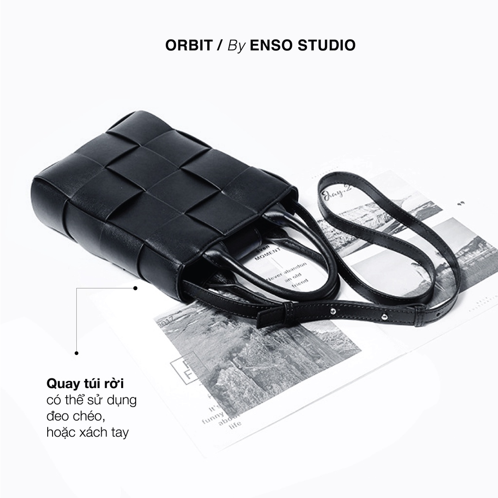 Túi da thật ORBIT ĐEN