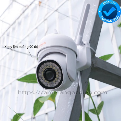 Camera IP Yoosee Ngoài Trời PTZ mini 36LED 5.0Mpx 1080P - chống nước xem đêm có màu - BH 12 tháng Lỗi 1 đổi 1