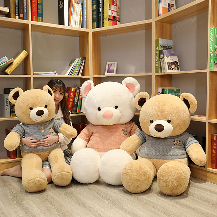 Gấu bông teddy áo len cực lớn siêu đẹp