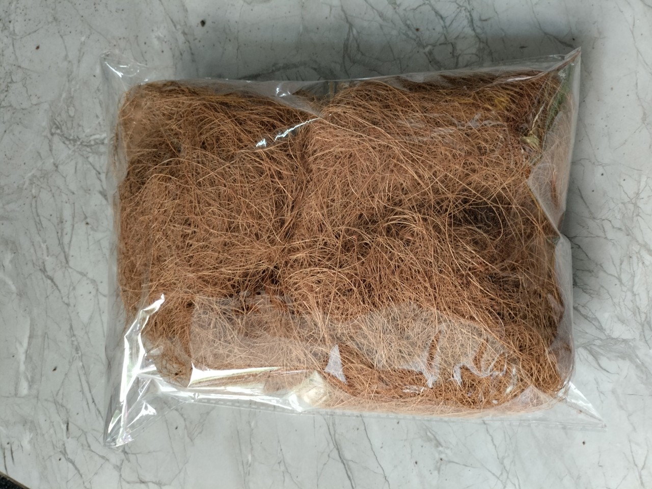 Chỉ xơ dừa, xơ dừa sợi, xơ dừa chỉ, giá thể trụ leo, giữ ẩm, giá thể trầu bà, che chậu cây thay rơm ( bịch 5dm3 ~ 100g)