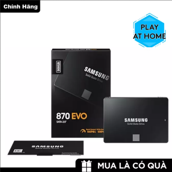 Bảng giá [HCM][ Giá Rẻ Bất Ngờ ] Ổ cứng SSD Samsung 870 Evo 500GB 2.5-Inch SATA III MZ-77E500BW - Tốc độ đoc 560 Mb/s - Tốc độ ghi 530 Mb/s - Bảo hành 3 năm Phong Vũ