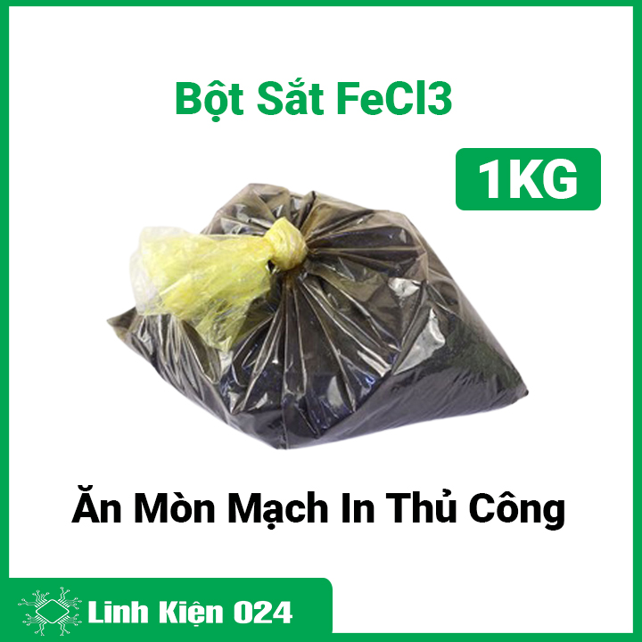 Bột sắt FeCl3 ăn mòn mạch in thủ công 1 kg