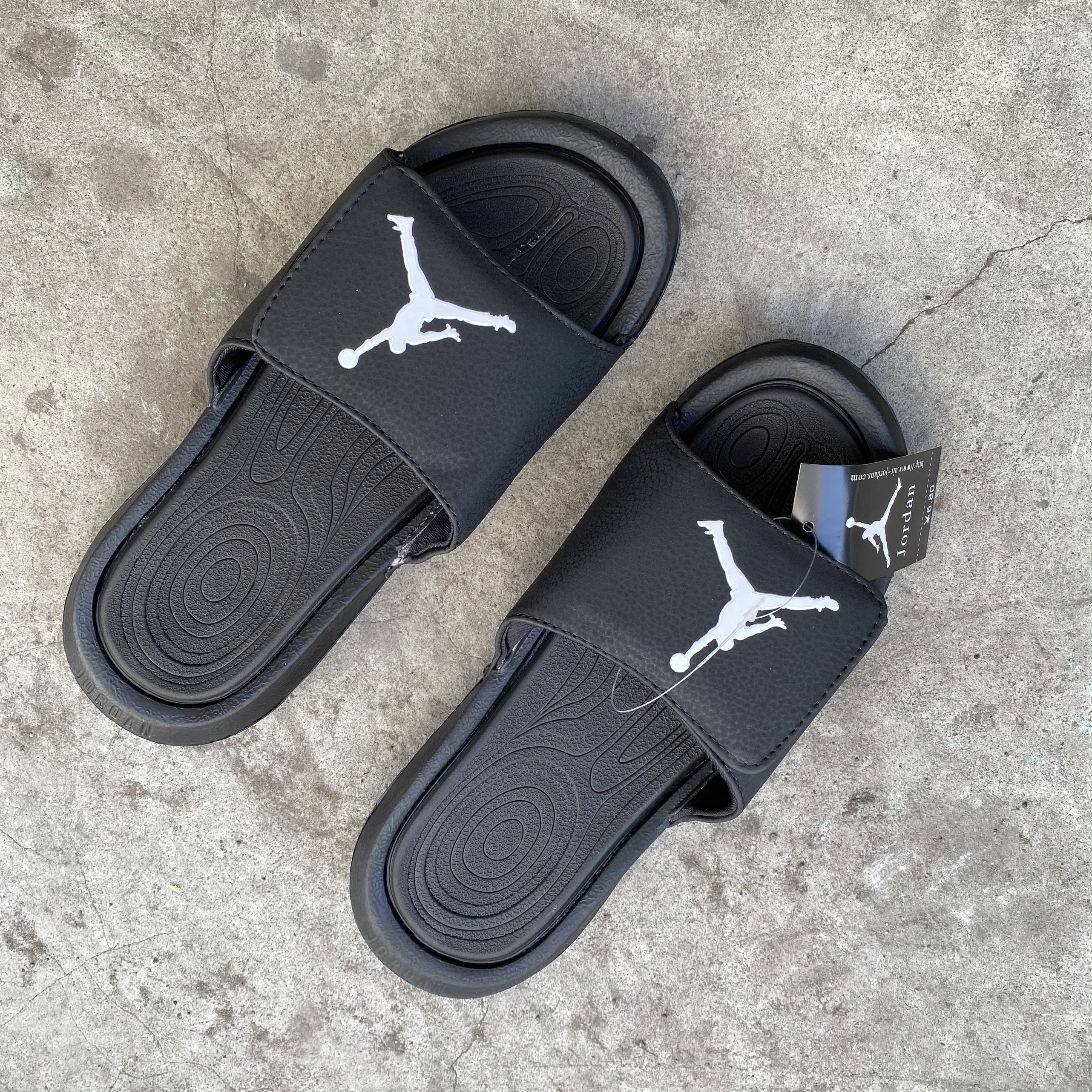 Dép  quai ngang siêu nhẹ jordan nam đen