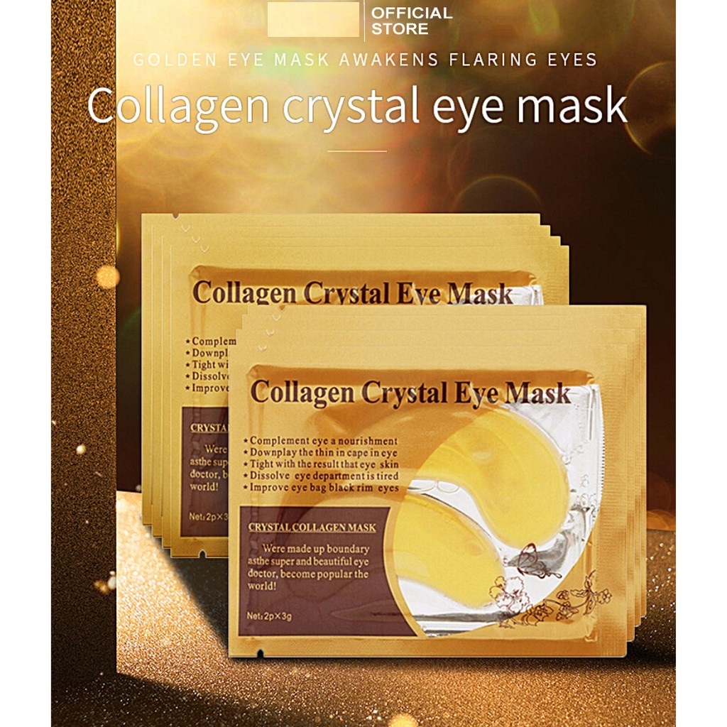 [HCM][COMBO 10 MIẾNG] Mặt Nạ Mắt Tinh Chất Collagen Vàng Hàn Quốc