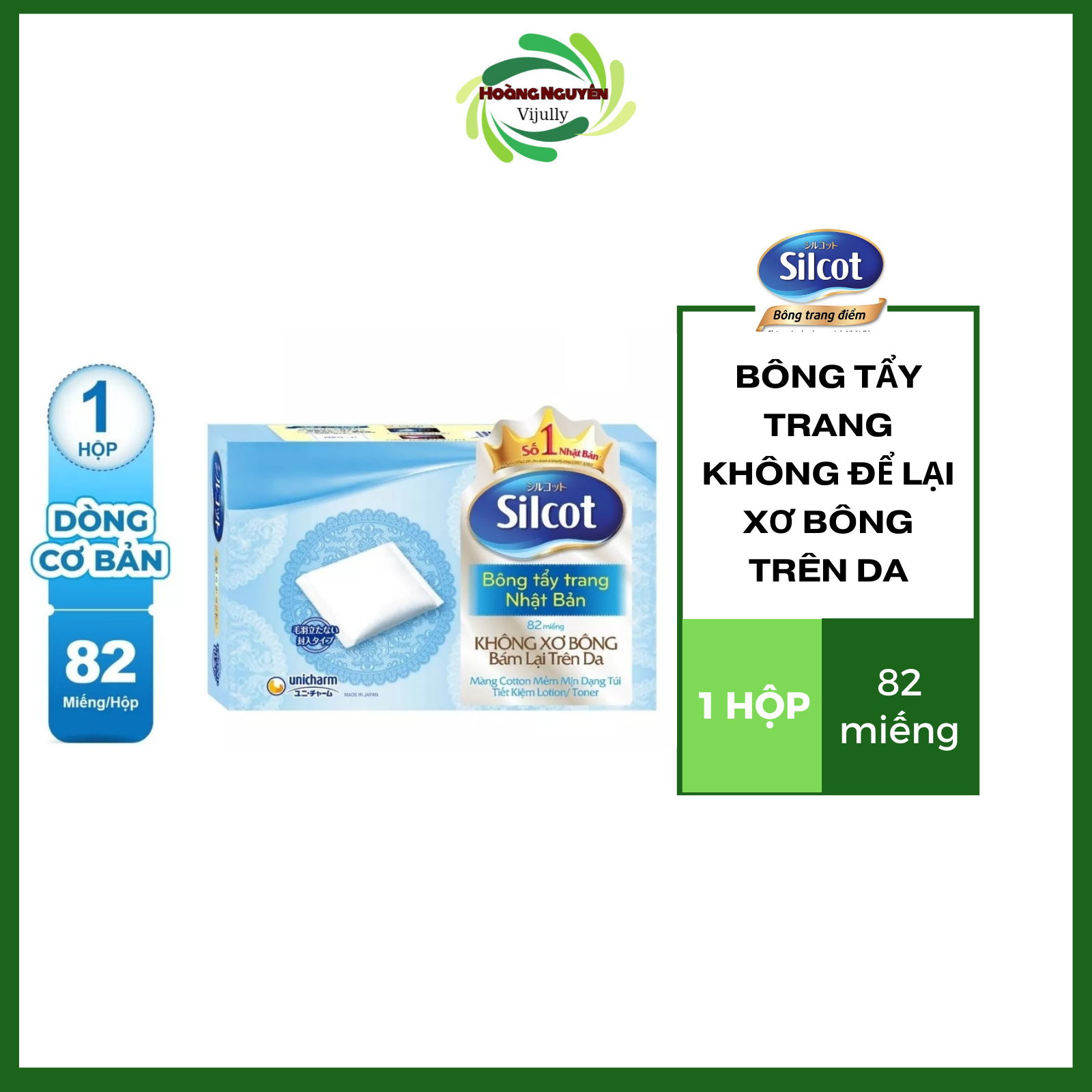 Bông tẩy trang Silcot