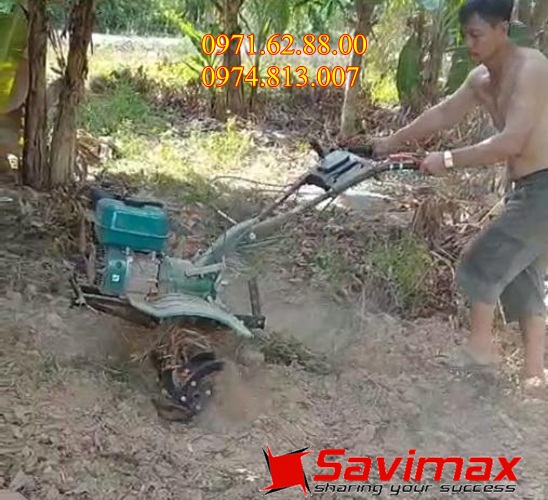 [Trả góp 0%]Máy xới đất làm vườn máy cày mini chạy xăng bảo hành 12 tháng
