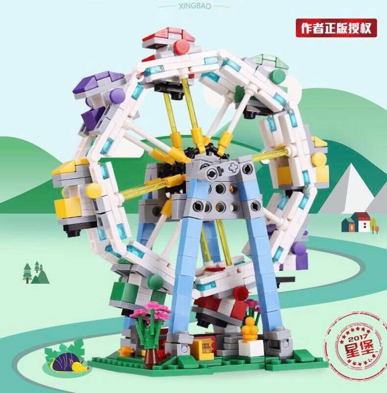 [HCM]Bộ đồ chơi sáng tạo lắp ráp lego đu quay cho bé