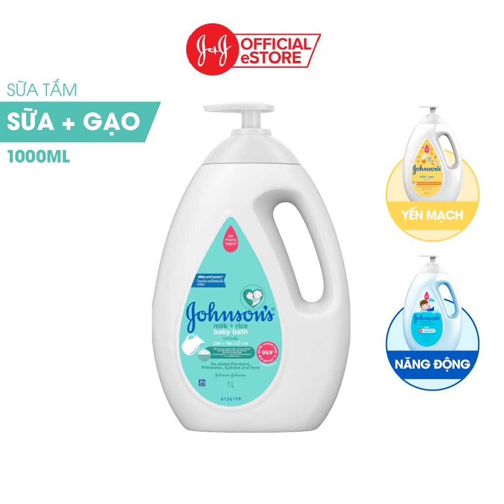 Sữa Tắm Johnson's Chứa Sữa Và Gạo 1000ml