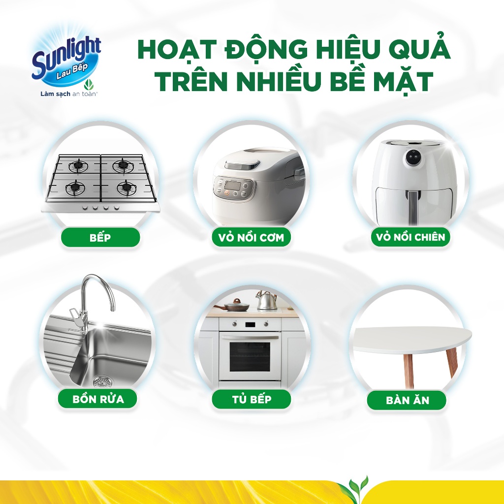 Nước Xịt Sunlight Lau Bếp Lau Bếp Bọt Tuyết POWERFOAM - Chai 500ML