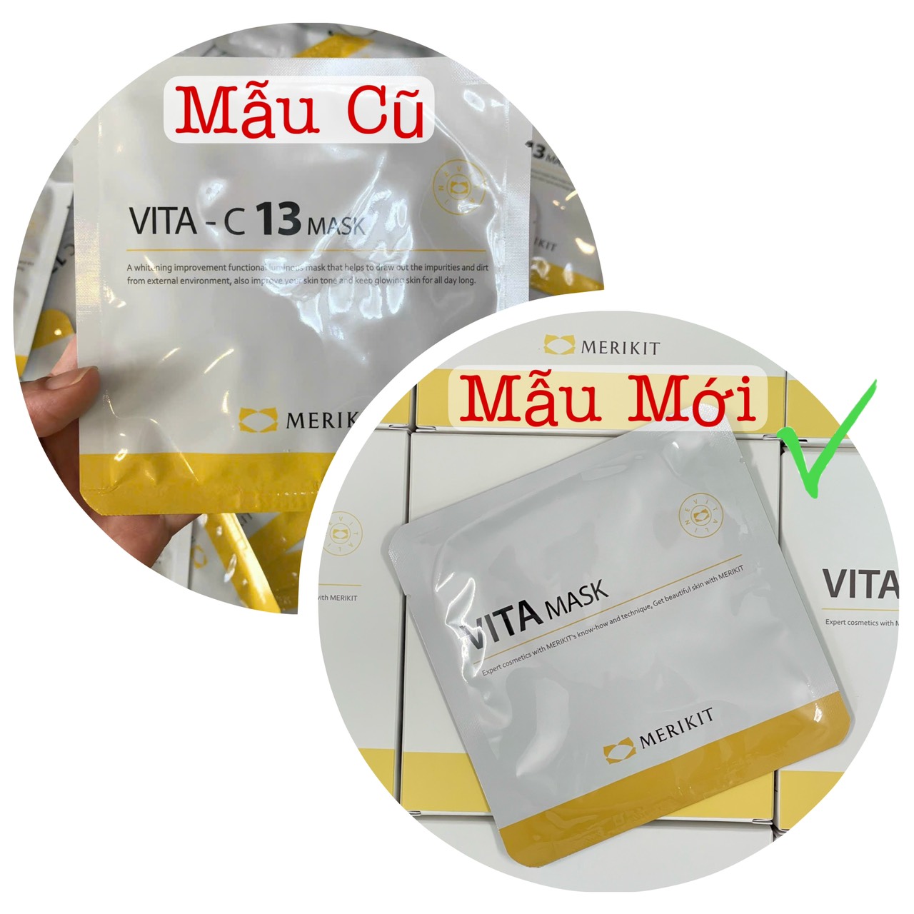 Mặt Nạ Trắng Da Vita Mask Merikit 25g*5 miếng