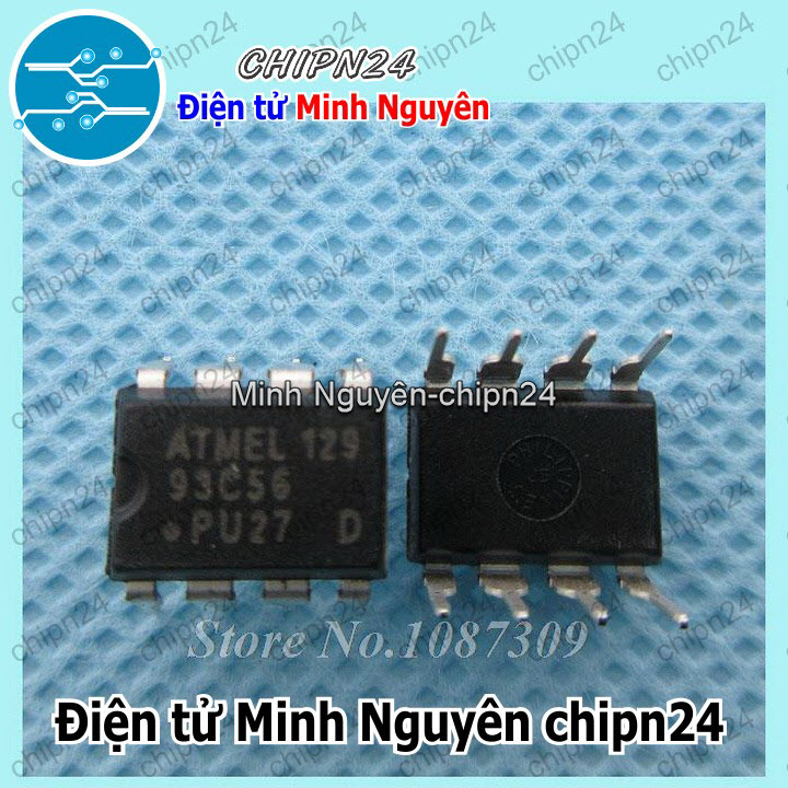 [2 con] (DIP) IC 93C56 DIP-8 (AT93C56 IC Nhớ EEPROM) - HH002307