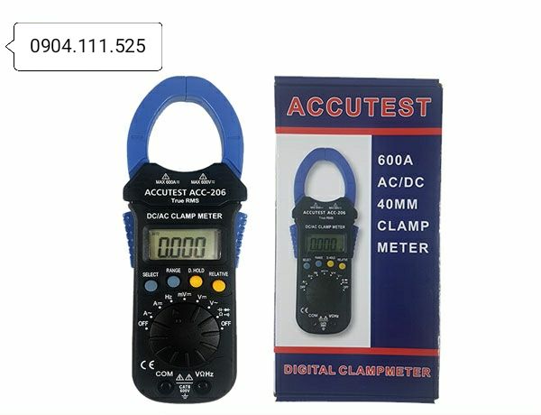 [HCM]Ampe kìm đo dòng AC/DC ACCUTEST ACC-206 (600A)