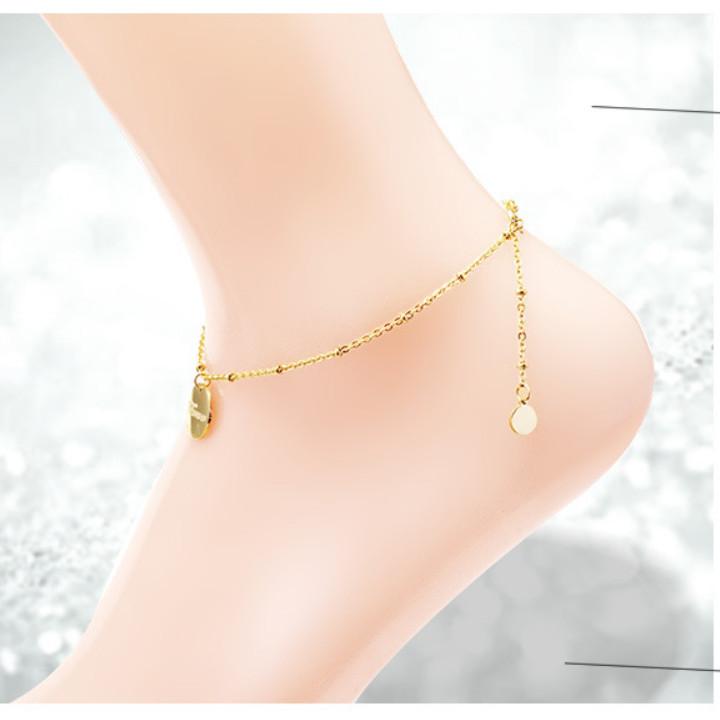 Lắc Chân Mặt Tròn Forever Titan Không Đen TT 1844