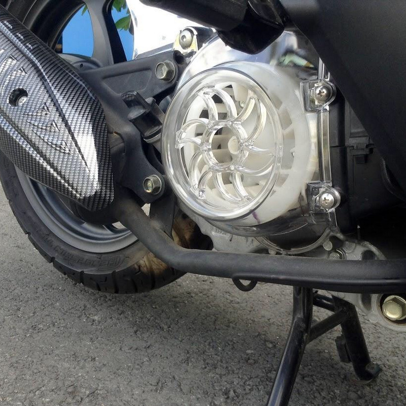 [XUYÊN THẤU] NẮP QUẠT GIÓ,ỐP QUẠT GIÓ KIỂU TRANG TRÍ CHO XE VISION CAO CẤP (MÀU TRẮNG TRONG)