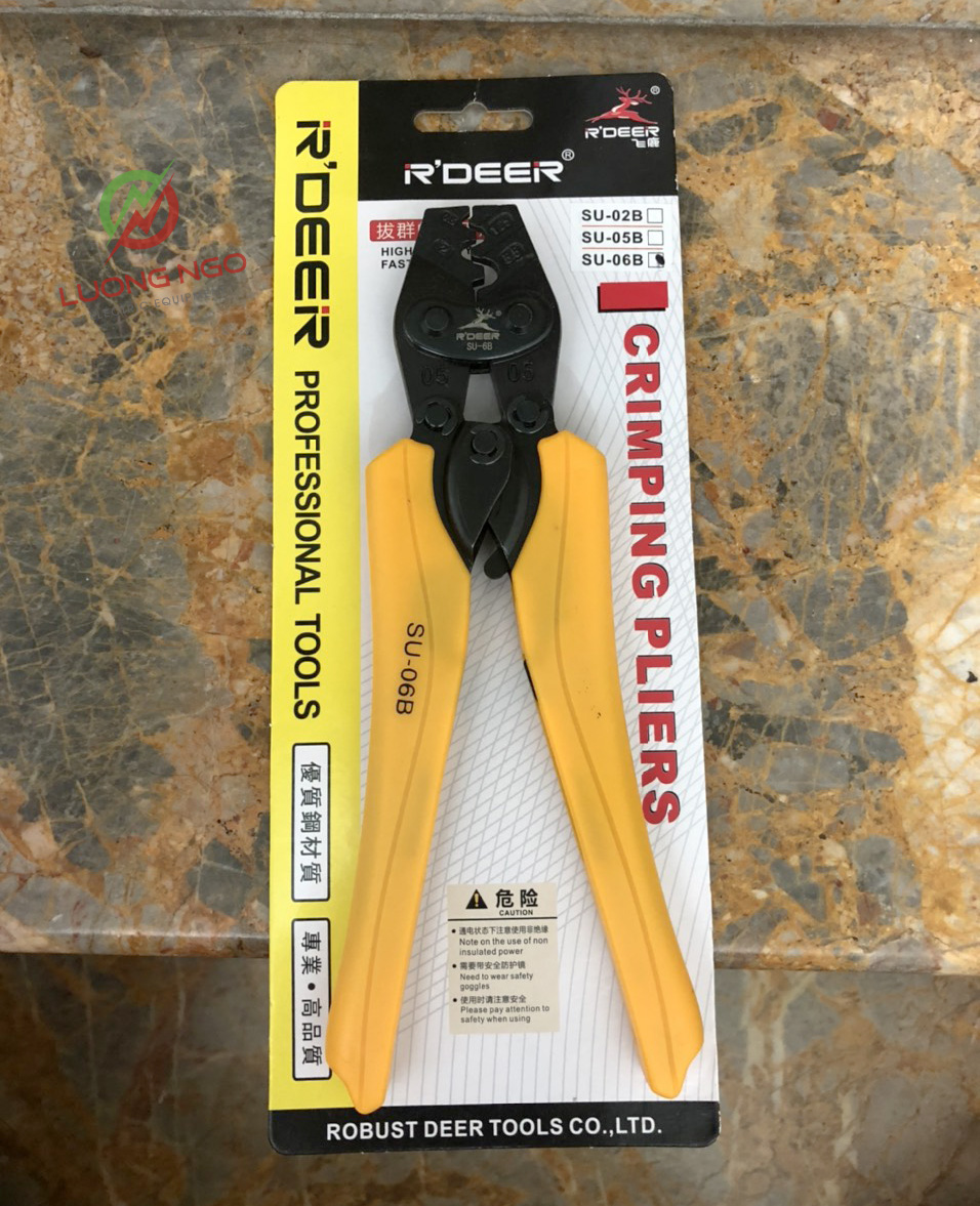 Kìm bấm cos  R'DEER  0.5 - 5.5mm2 (Kềm bấm cốt 6L)