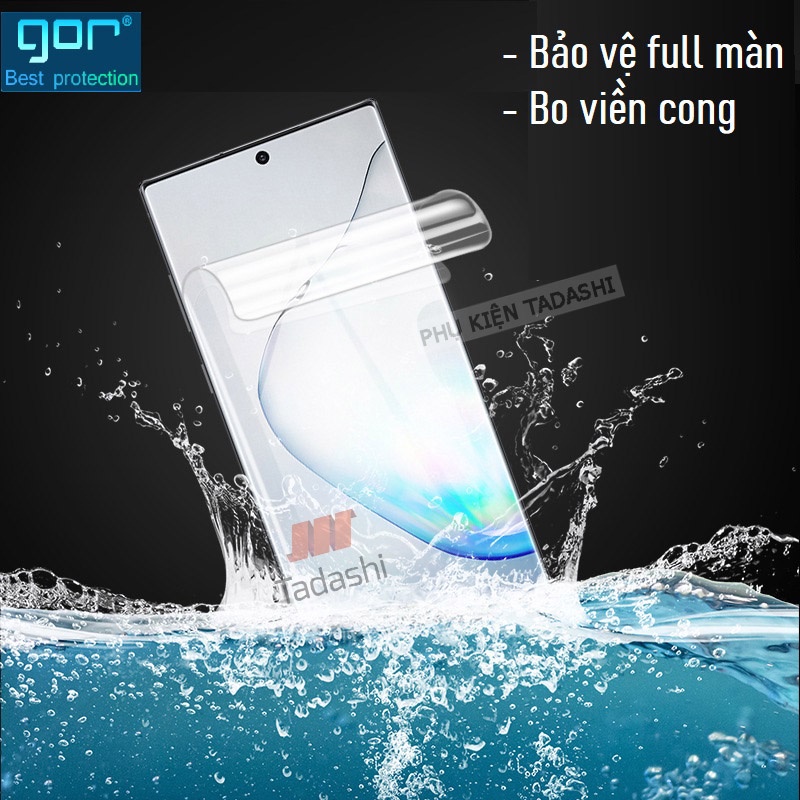 Stickers flexible Gor Samsung Galaxy Note 8/ Note 9/ Note 10/ Note 10 plus/Note 20 ultra paste full 3D, transparent-genuine Gor