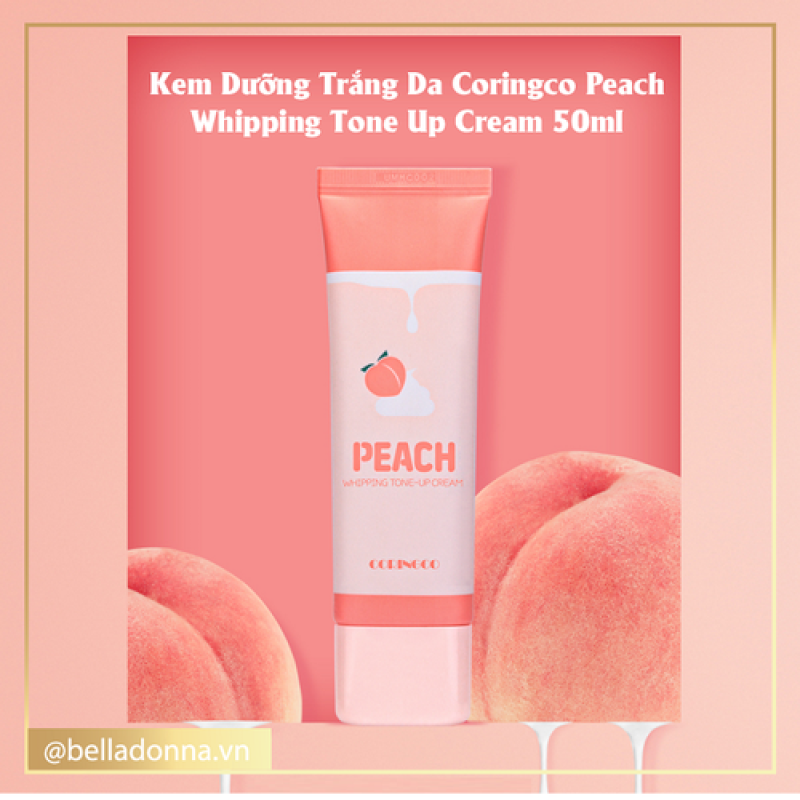 Kem Dưỡng Trắng Nâng Tông Da Coringco Peach Whipping Tone Up Cream 50ml. nhập khẩu