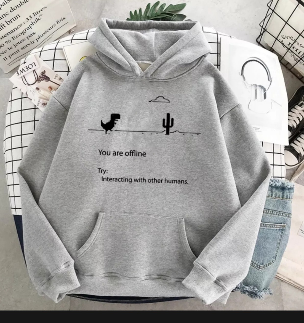 ÁO HOODIE NAM  NỮ KHỦNG LONG MẤT MẠNG SIÊU KUTE