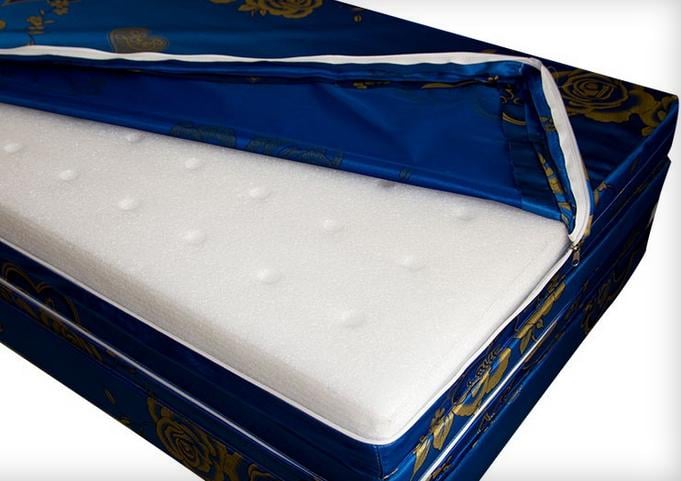 [HCM]Vỏ bọc nệm gấp 3 vải valize KT 1m6 x 2m00 x 5cm có khóa kéo  đa dạng màu - Áo nệm cho nệm gấp 3 giá rẻ