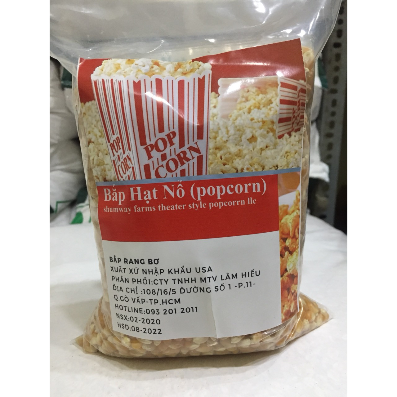 [HCM]BẮP HẠT NỔ POPCORN 1KG