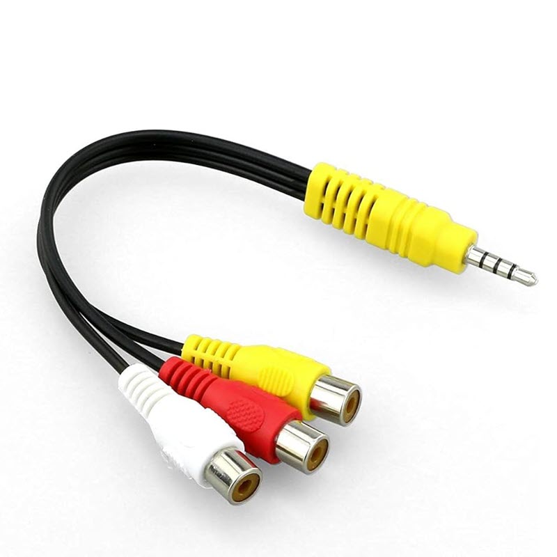 Cáp chuyển từ cổng 3.5mm sang AV hoa sen