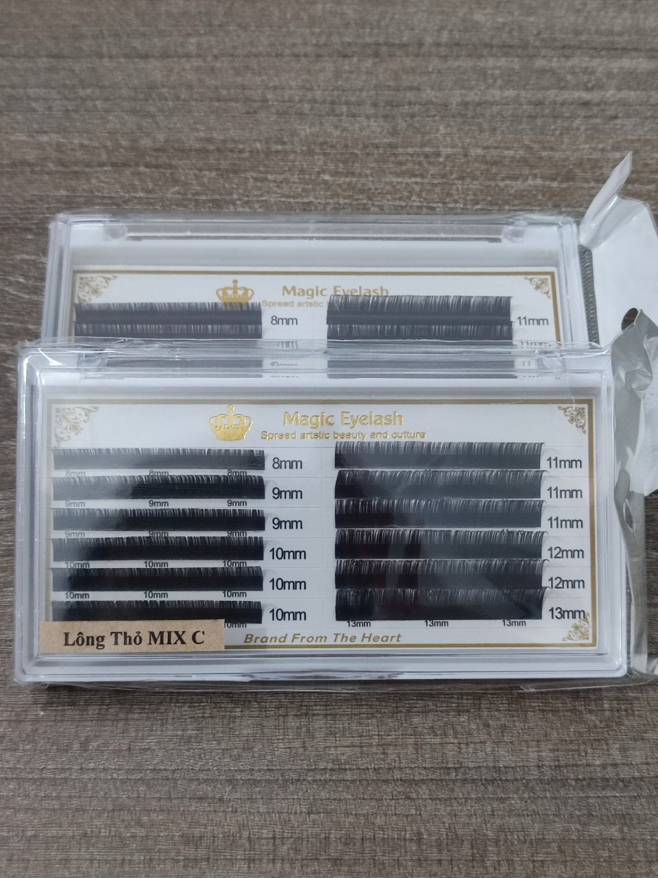 Mi lông thỏ siêu mềm siêu mịn mix size 8-13 mm Cong C,CC,D,J