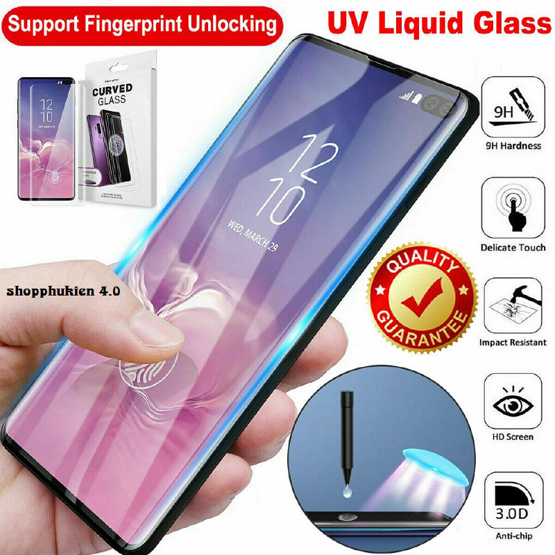 KÍNH CƯỜNG LỰC FULL KEO UV SAMSUNG GALAXY Note 10 / NOTE 10 PLUS