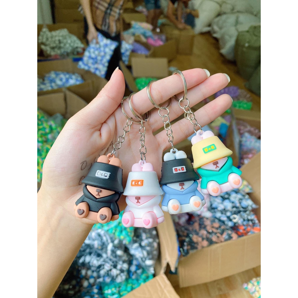 Móc khóa nhiều hình dễ thương (giao màu ngẫu nhiên )