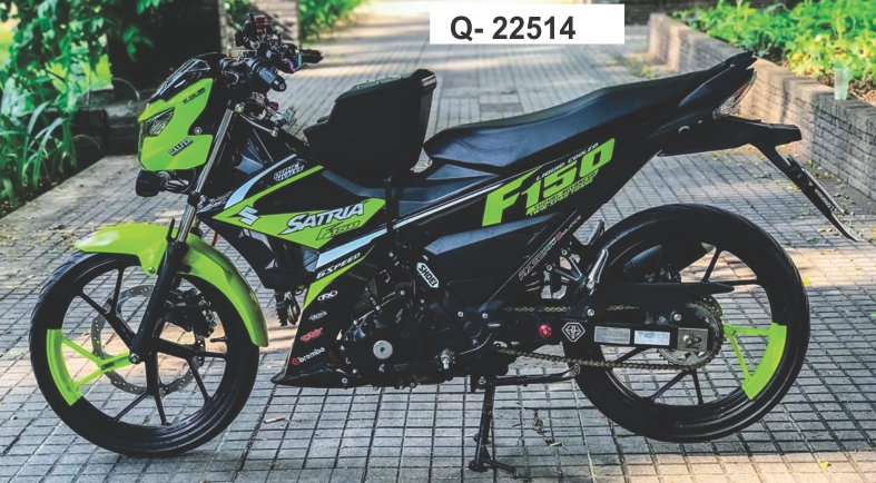 Tem rời Satria F150 vàng đen 22514