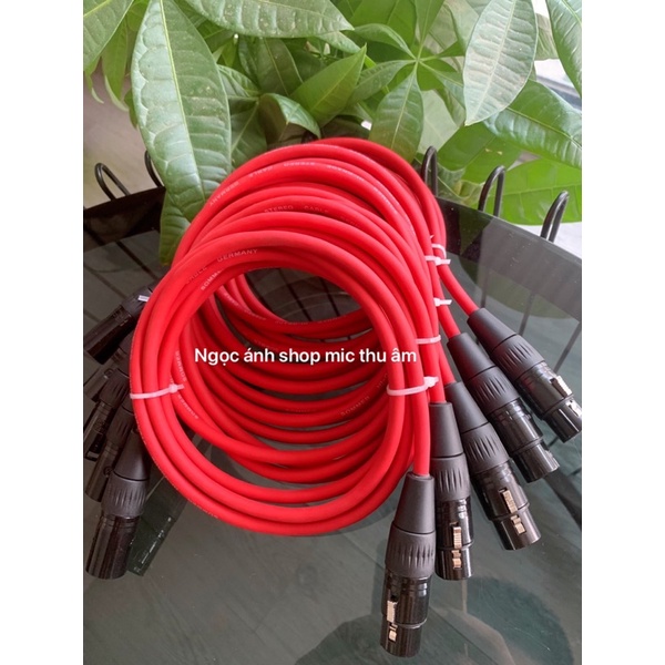 Dây Mic Canon 2 Đầu Đực Cái (XLR-XLR) của Đức dài 2m