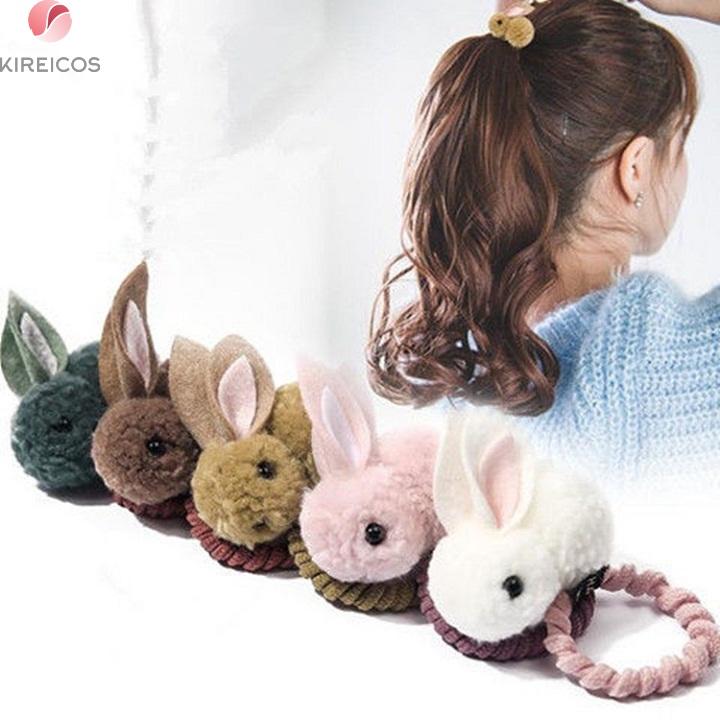 Cột Tóc Hình Thỏ 3D Xinh Xắn Dễ Thương Cho Bé Gái