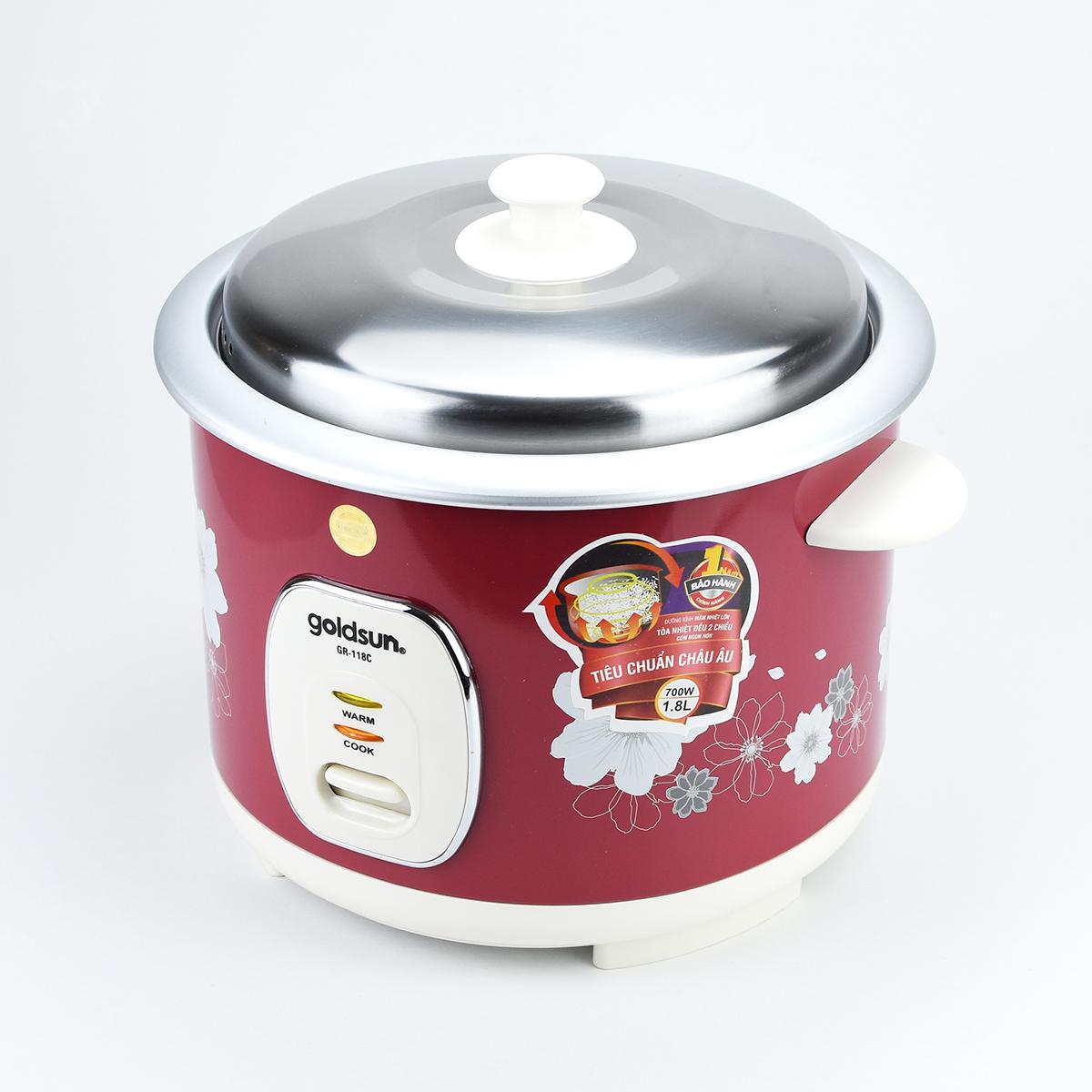 Nồi cơm điện nắp rời Goldsun 1 lít 8 GR-118C