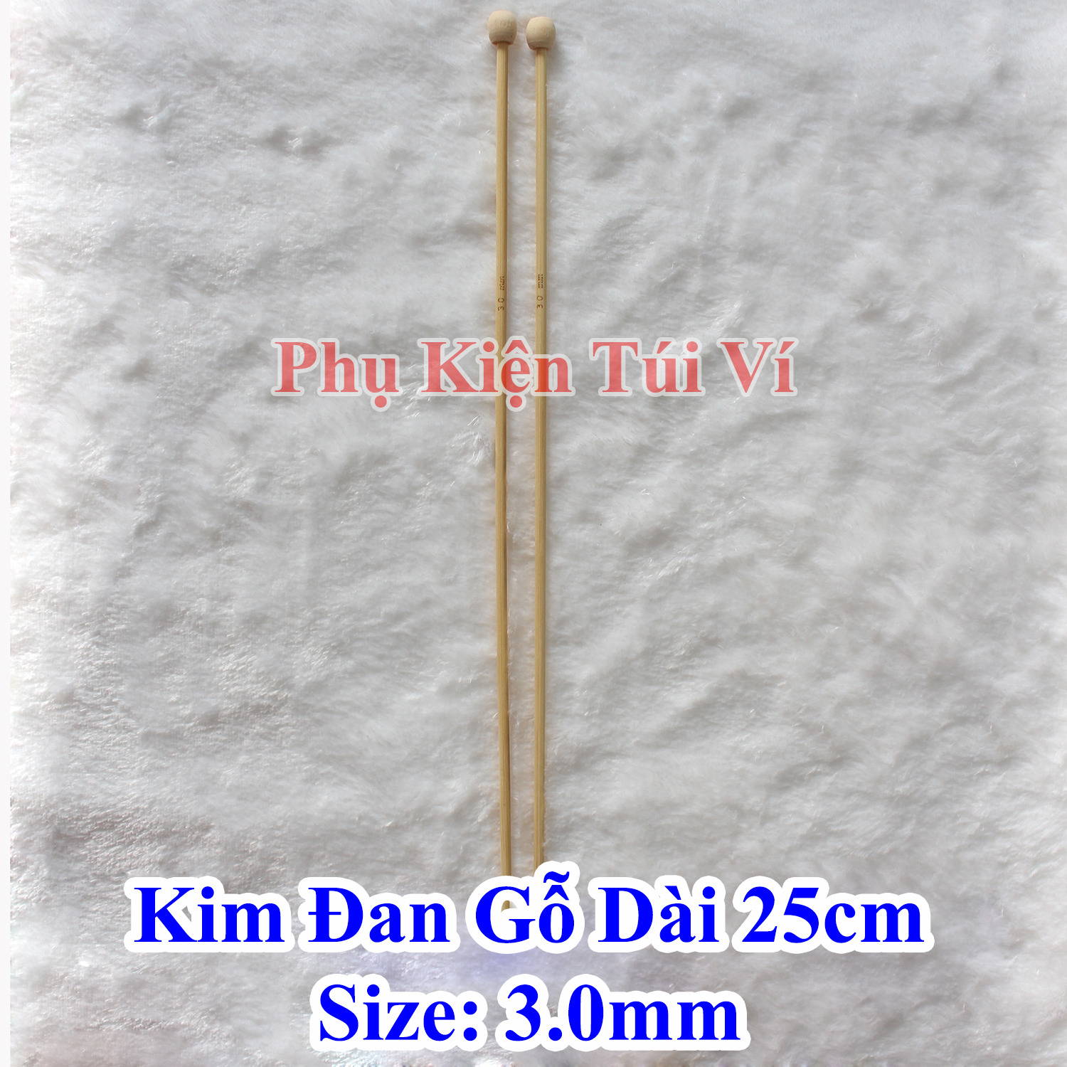 Kim đan len gỗ 25cm