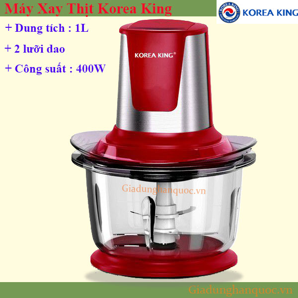 Máy xay thịt korea king 8505G 2 dao dung tích 1Lit