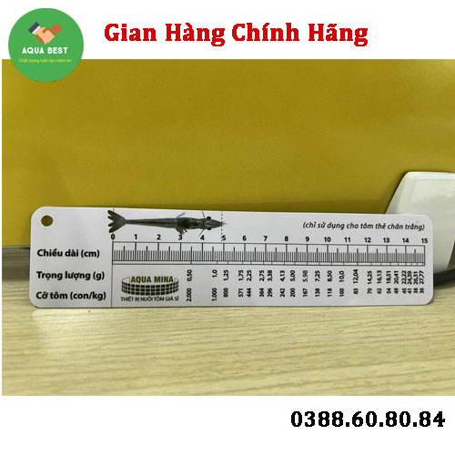 [Chính Hãng] Thước đo chiều dài tôm,Thước đo tôm,Thước đo size tôm, Thước đo kích thước tôm