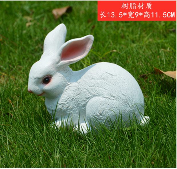 Mô hình con thỏ trang trí sân vườn, tiểu cảnh