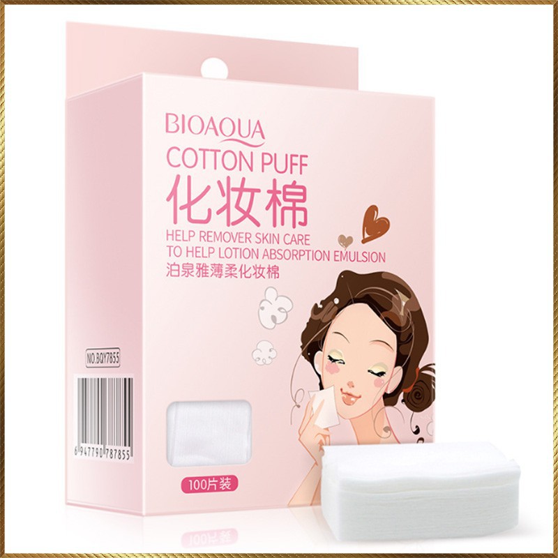 [HCM]Bông Tẩy Trang Bioaqua 100 miếng mỏng - bông tẩy trang Bioaqua