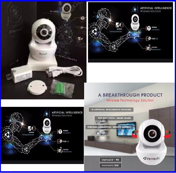 [HCM]V2010 camera 2.0MP hỗ trợ kết nối WIFI (Vantech)
