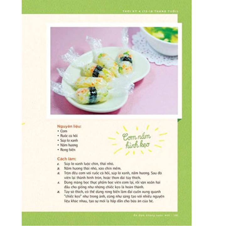 Sách Ăn dặm không Nước mẮt ( kèm thực đơn ăn dặm )