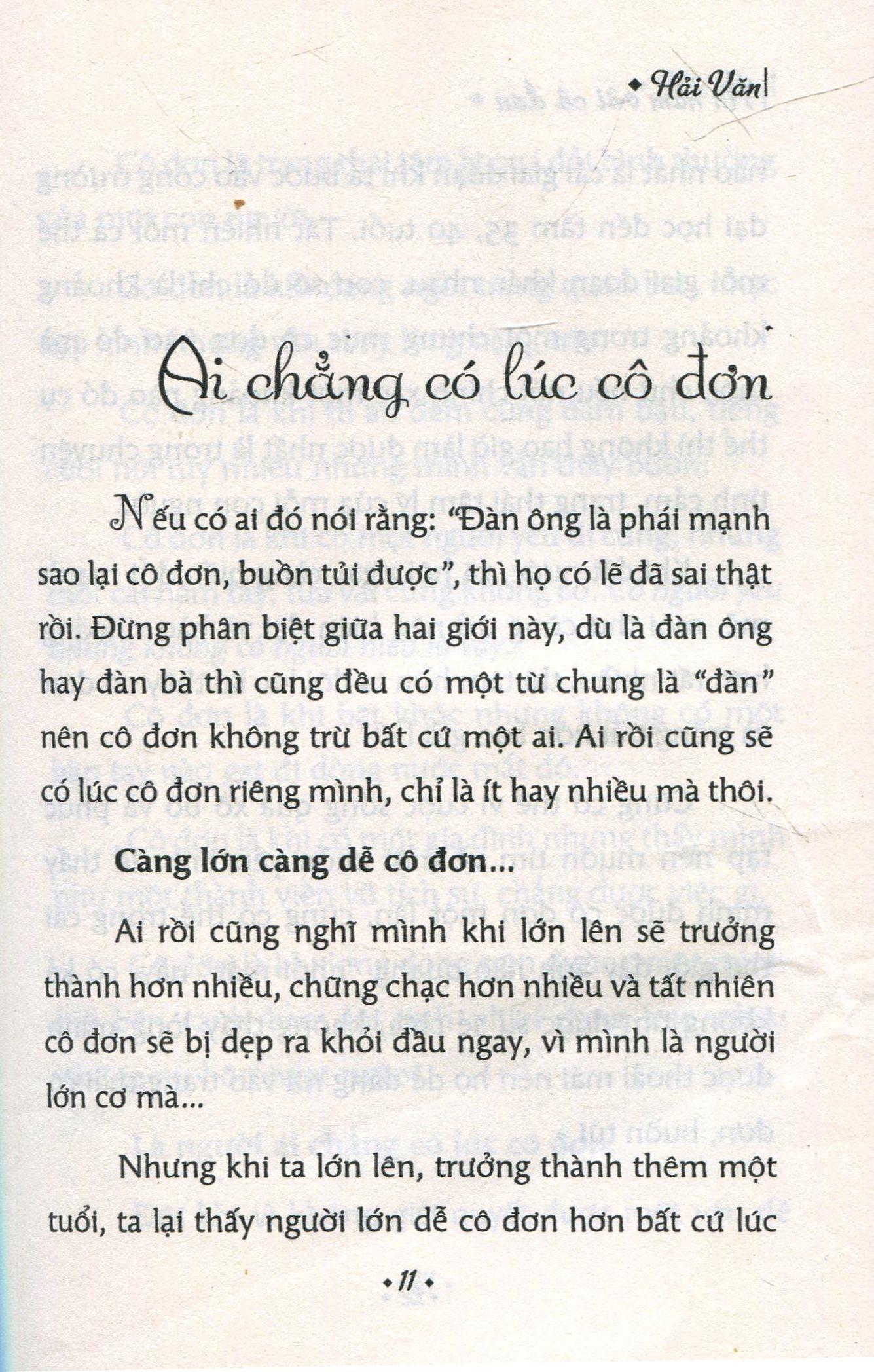 Ăn Nằm Với Cô Đơn (Hải Văn)