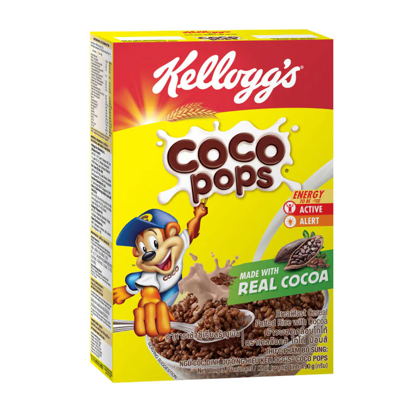 NGŨ CỐC DINH DƯỠNG KELLOGG'S COCO POPS 190G