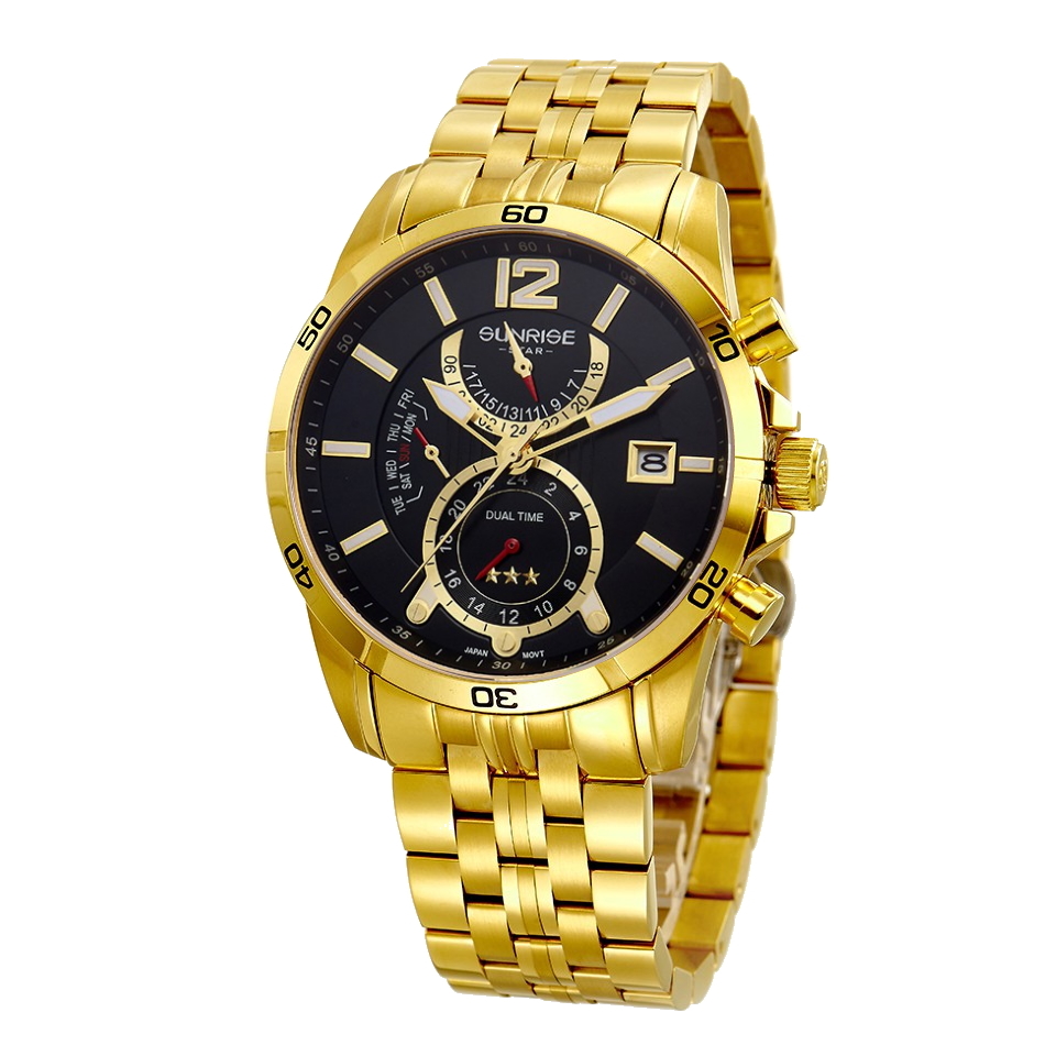 Thông tin chi tiết Đồng hồ nam SUNRISE 1172SA Dual time Chính hãng