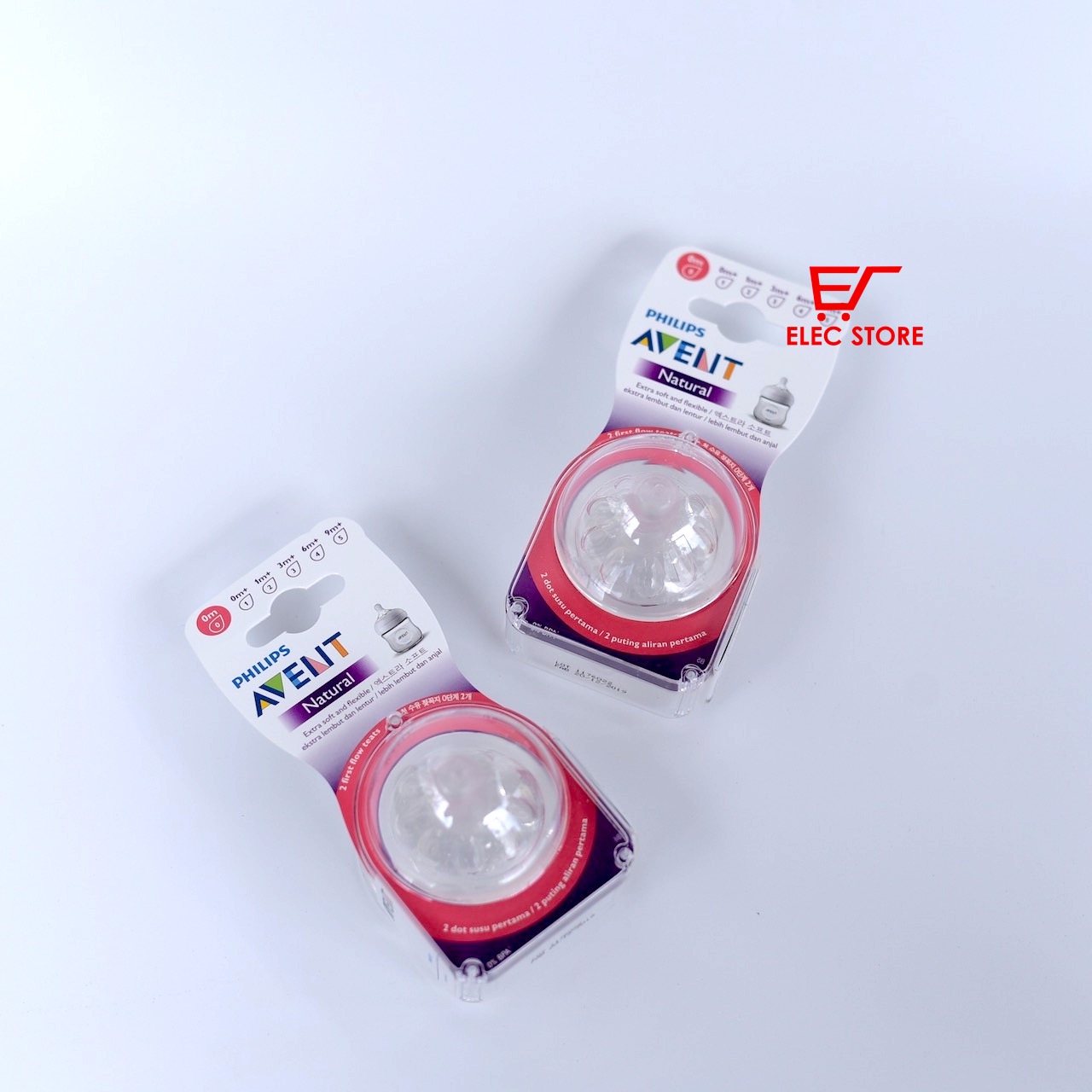 Núm ti thay bình sữa Philips AVENT Natural số 0 [cho bé sơ sinh]