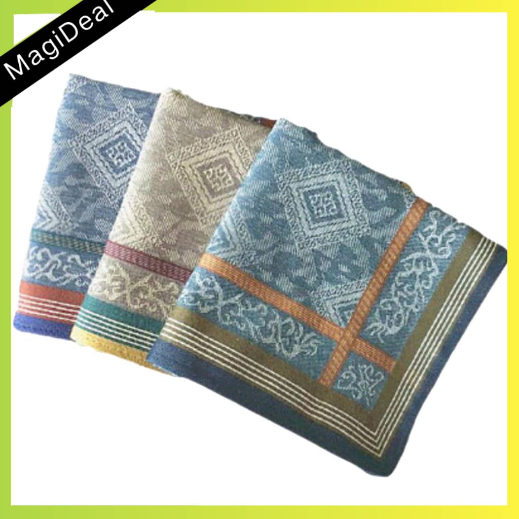 MagiDeal 3pcs Men Vintage Plaid Handkerchief Pocket Square Wedding Party Hanky Lot