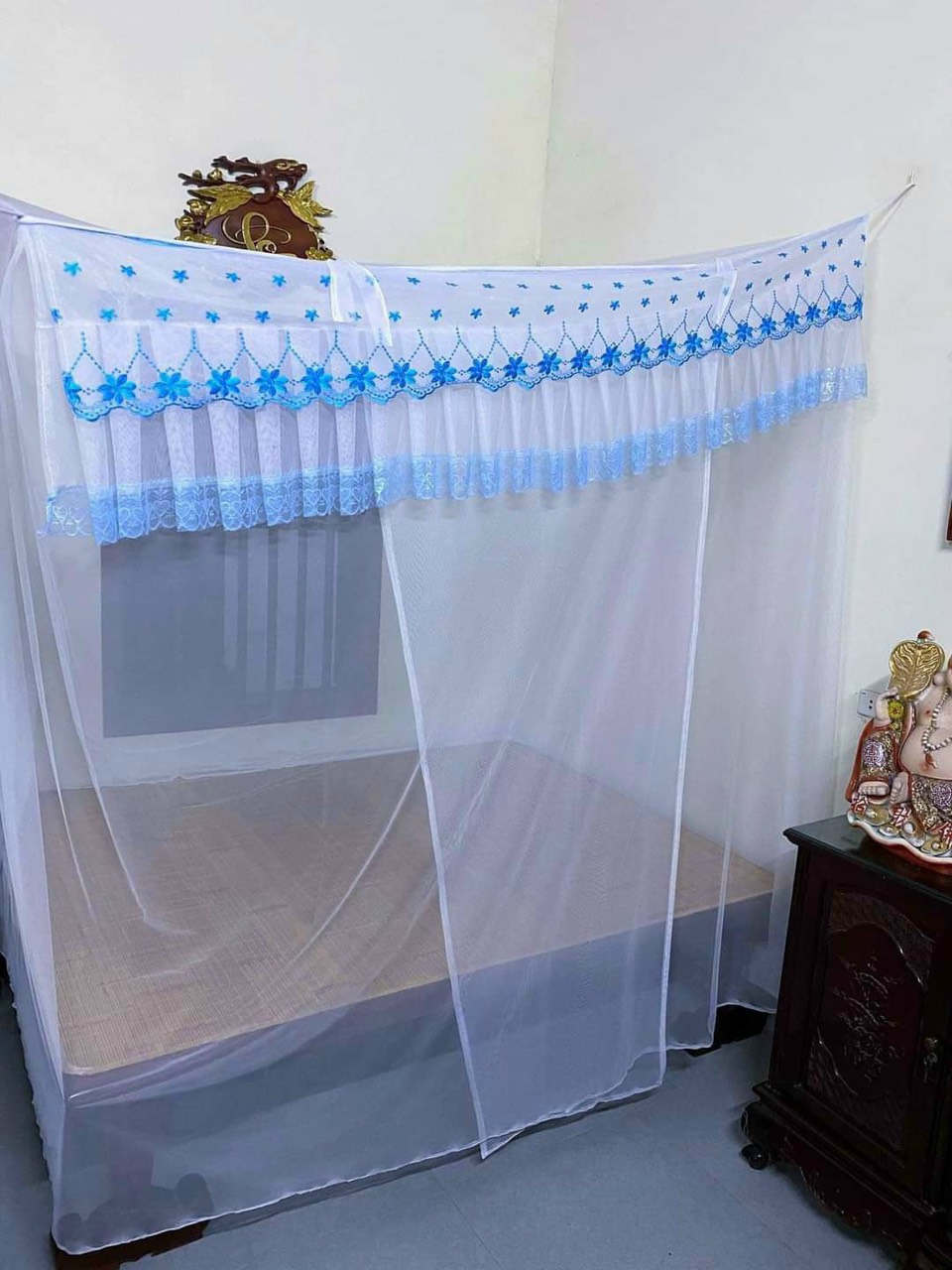 Màn dây tuyn có cửa cao cấp - Mùng ngủ mắc tay người lớn chống muỗi m6x2m,m8x2m, 2mx2m2 cao cấp