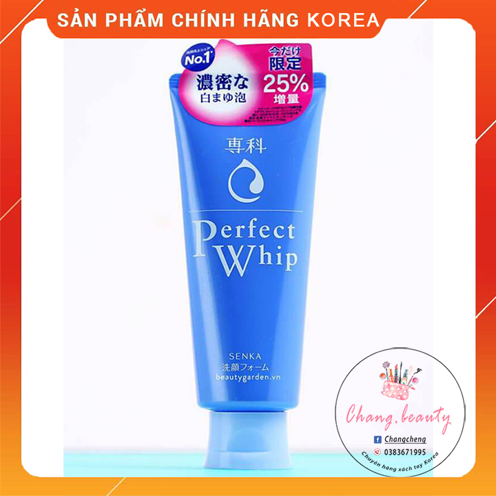 [Hàng Chính Hãng] Sữa Rửa Mặt Senka Perfect Whip Xanh