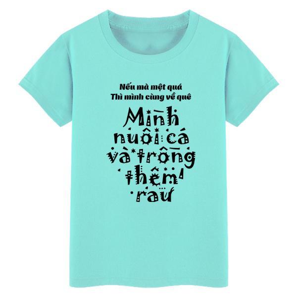 [HCM]Áo thun nam in hình NẾU MÀ MỆT QUÁ THÌ MÌNH CÙNG VỀ QUÊ MÌNH NUÔI CÁ VÀ TRỒNG THÊM RAU chất liệu mềm mịn thun co giãn và thấm hút tốt - AOTN14 - thương hiệu blackshop