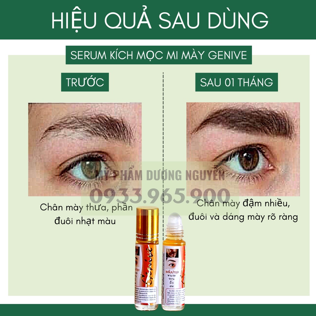 Serum Mọc Dày Mi, Lông Mày, Râu Genive