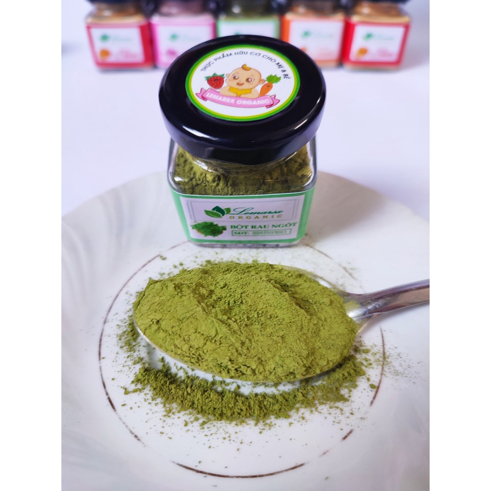 Các loại bột rau hữu cơ sấy lạnh cho bé ăn dặm 90gram